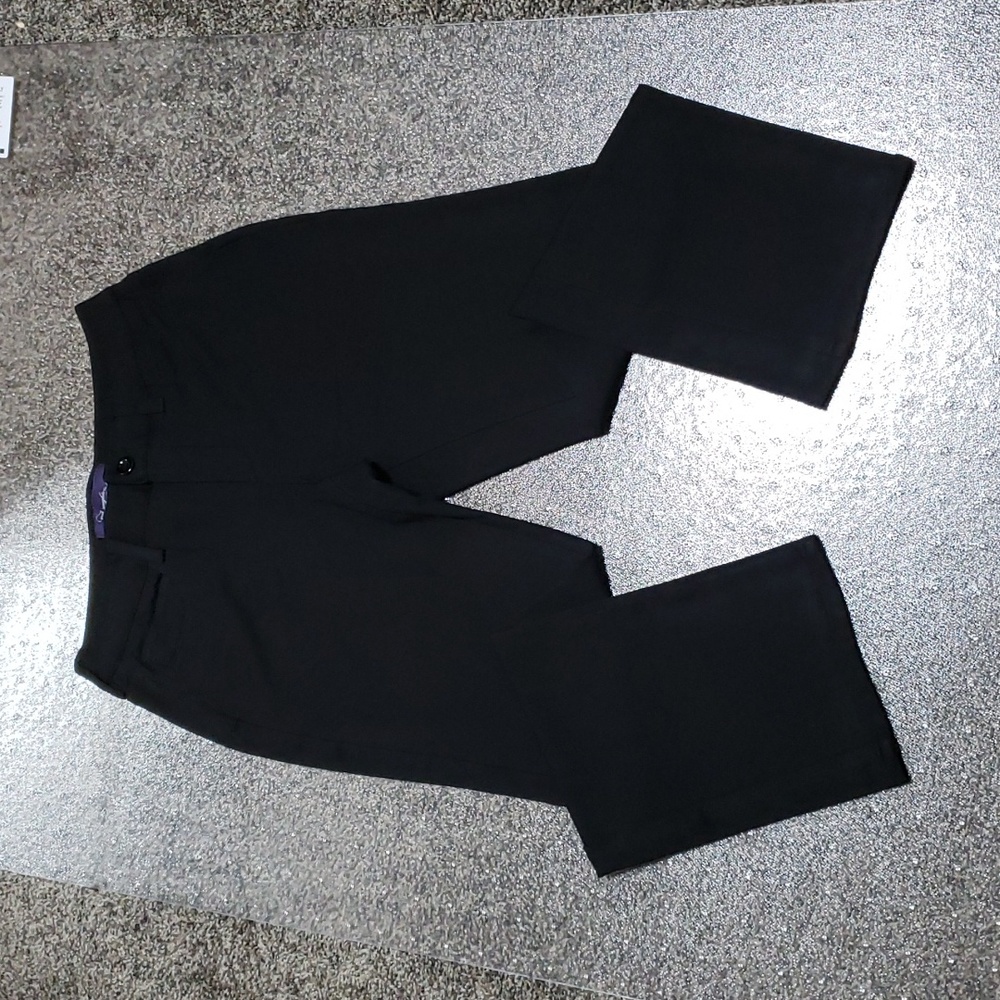 NYDJ Lift & Tuck Black Trouser Pant Women's Size 4P